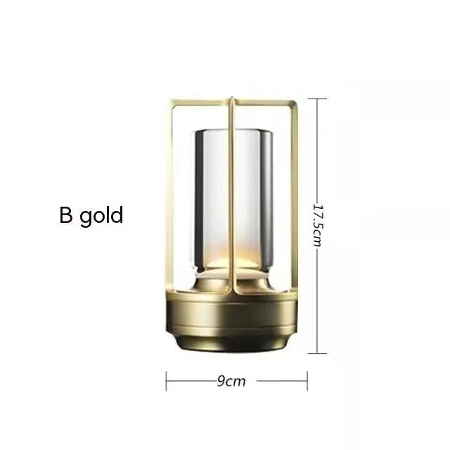 Elegant Dimmable Black USB Table Lamp