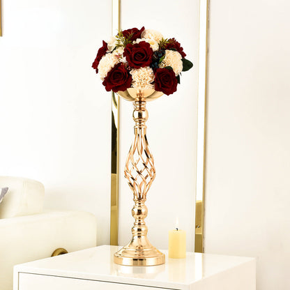 Elegant Gold Iron Candle Holder