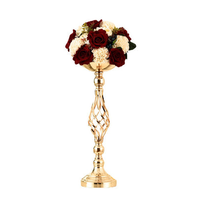 Elegant Gold Iron Candle Holder