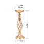 Elegant Gold Iron Candle Holder