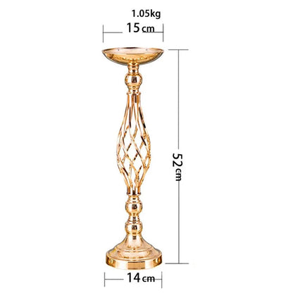 Elegant Gold Iron Candle Holder