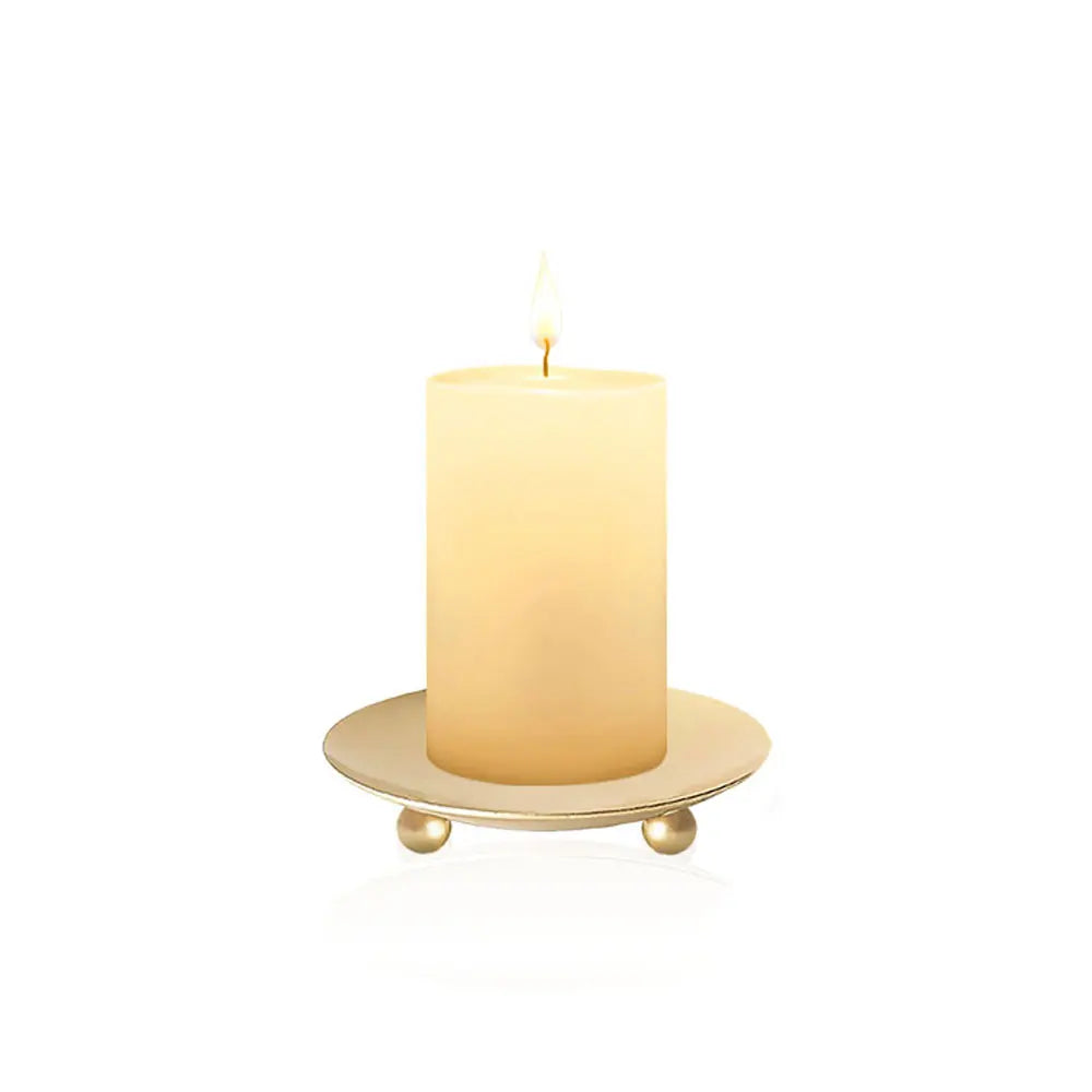 Elegant Gold Plated Candle Holders