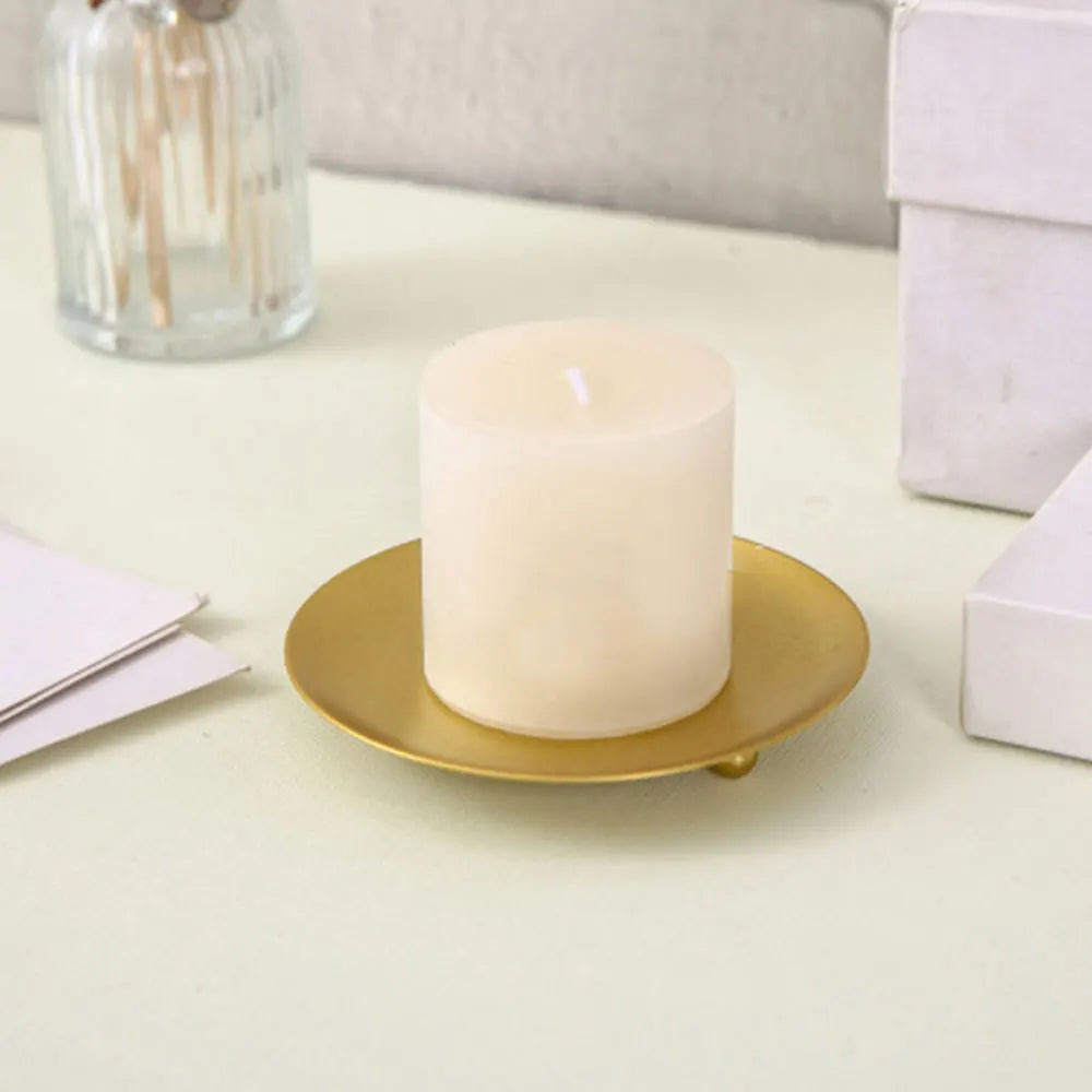 Elegant Gold Plated Candle Holders