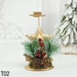 Elegant Iron Christmas Candle Holder