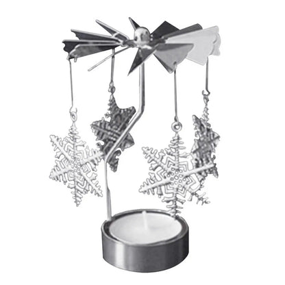 Elegant Metal Rotating Candle Holder