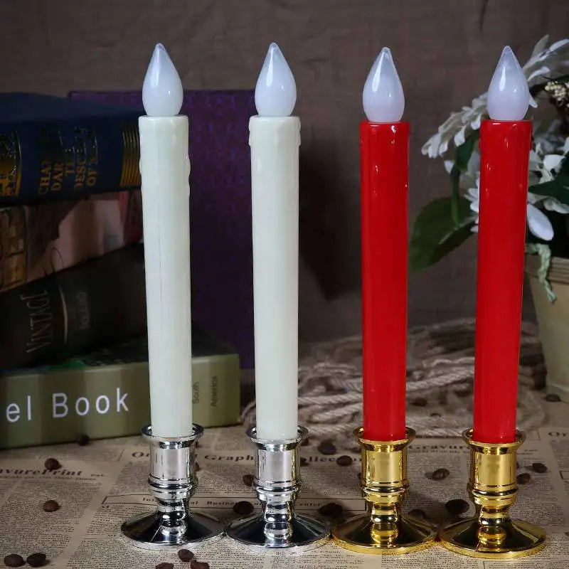 Elegant Plastic Taper Candle Holders