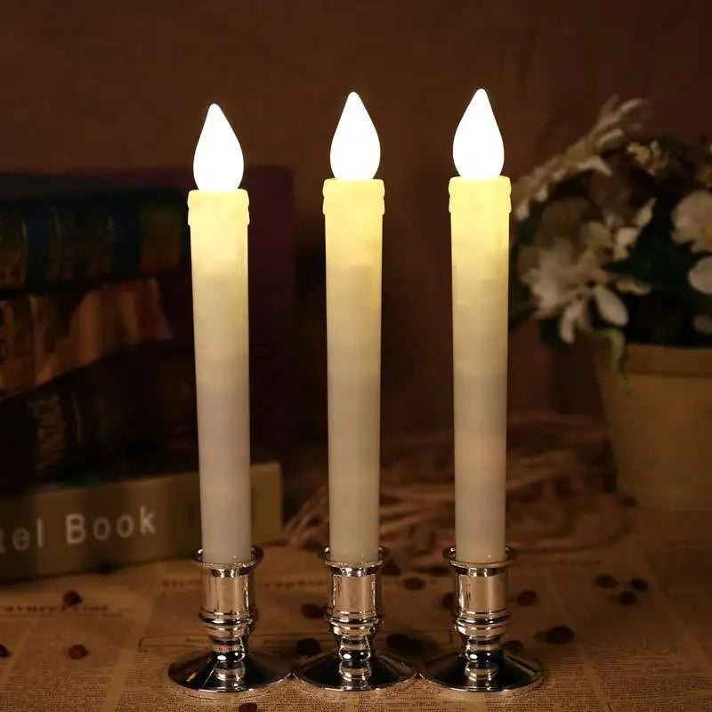 Elegant Plastic Taper Candle Holders