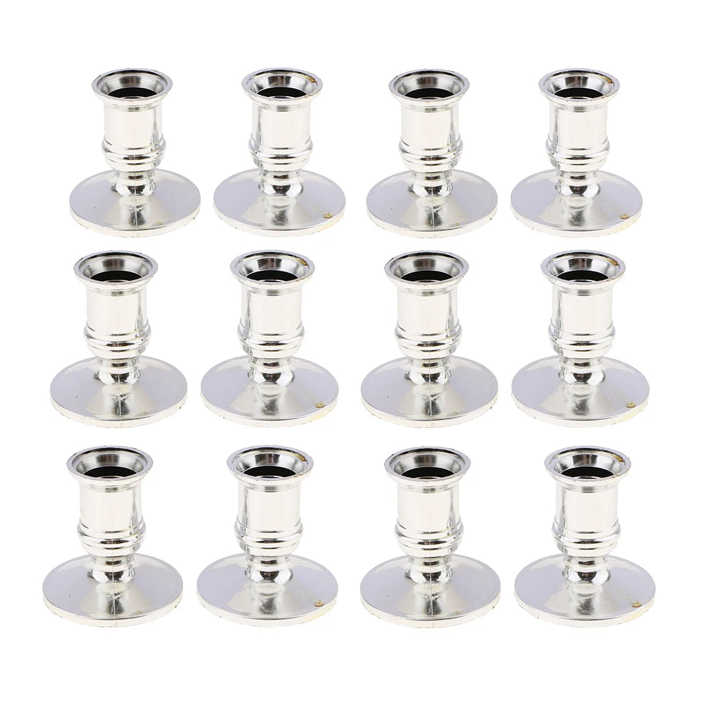 Elegant Plastic Taper Candle Holders