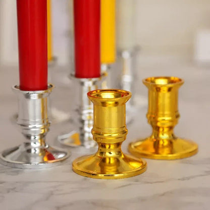 Elegant Plastic Taper Candle Holders