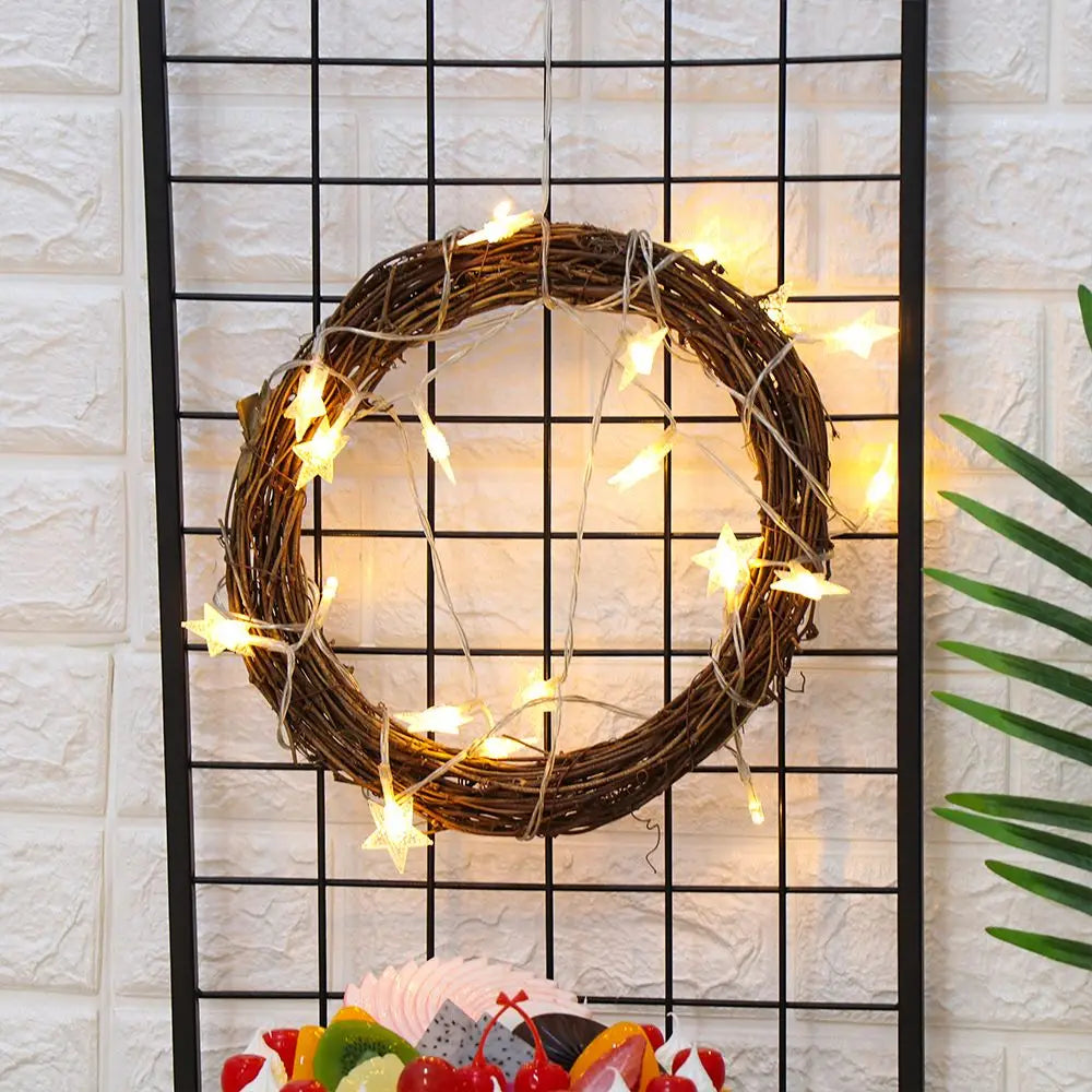 Elegant Rattan Christmas Wreaths - 8-30CM