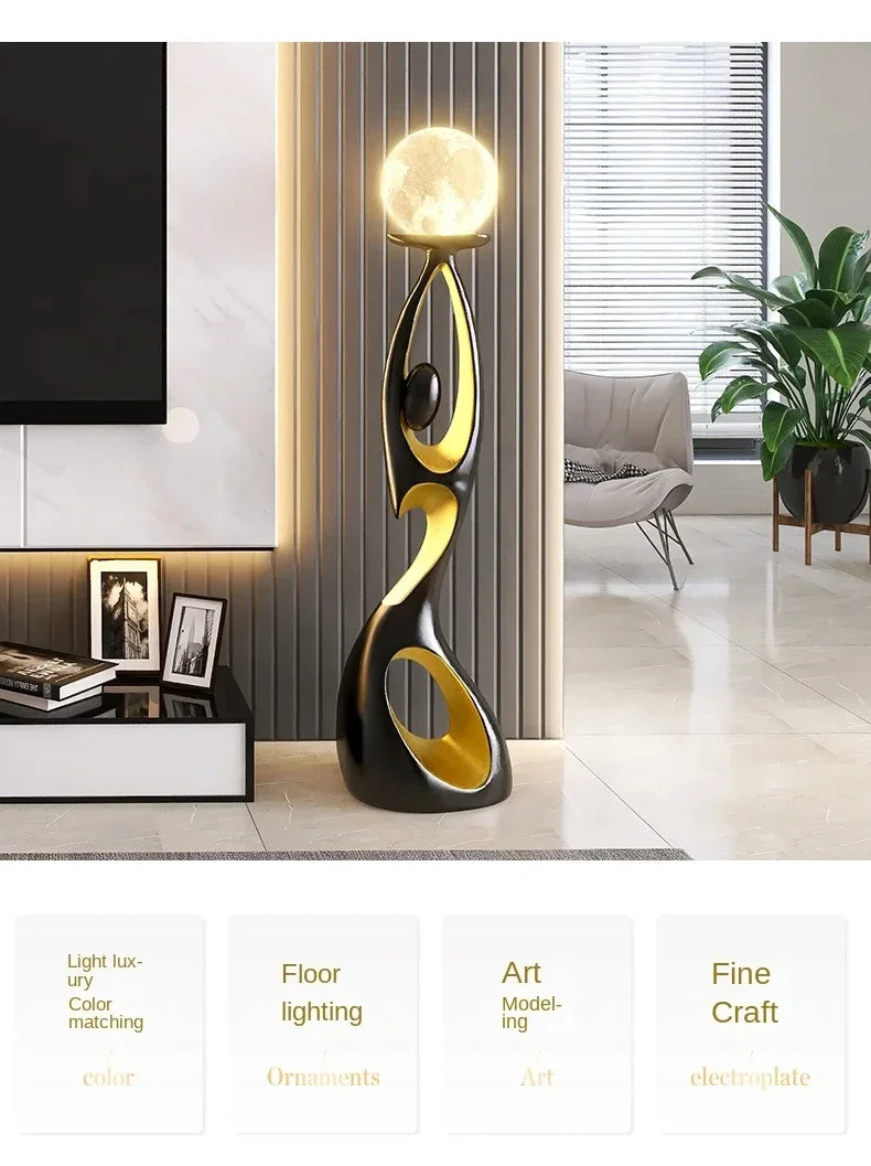 Elegant Resin LED Floor Lamp