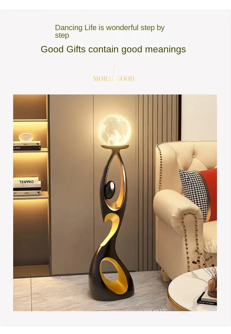 Elegant Resin LED Floor Lamp