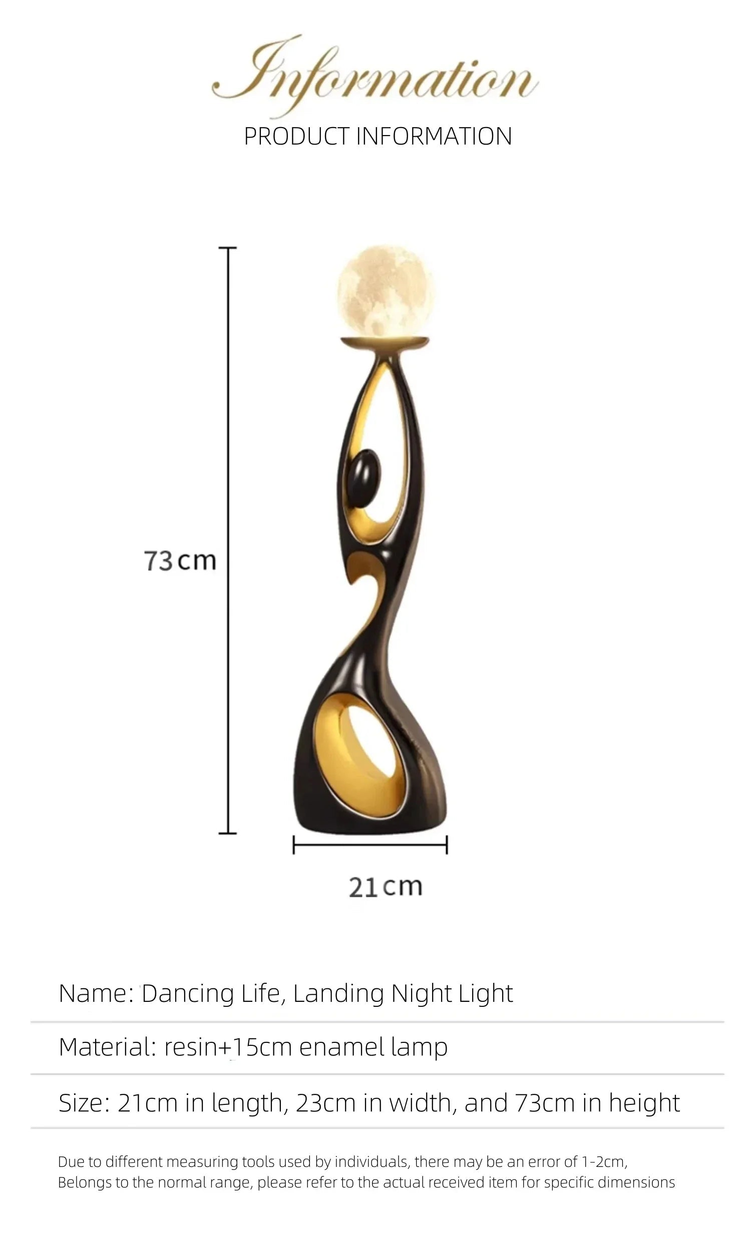 Elegant Resin LED Floor Lamp