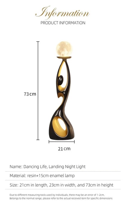 Elegant Resin LED Floor Lamp