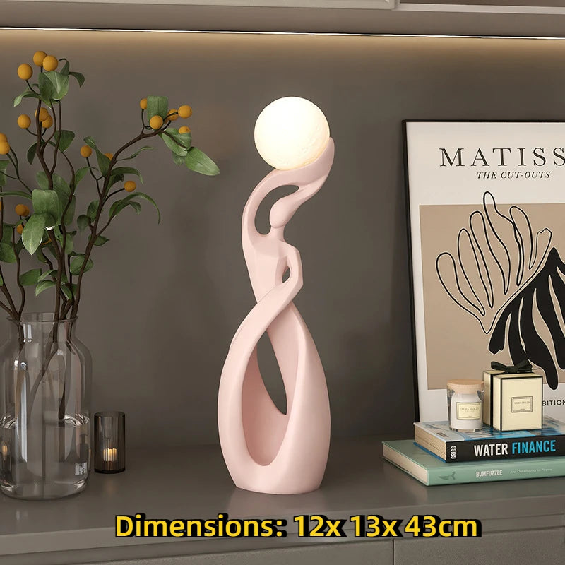 Elegant Resin LED Floor Lamp