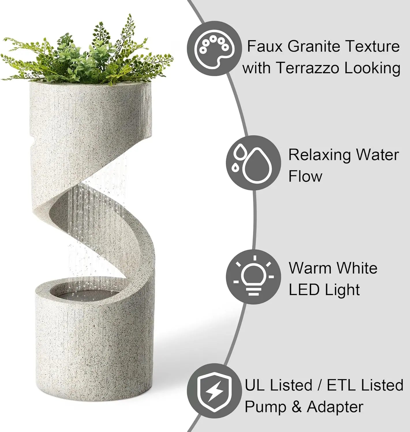 Elegant Tiered Outdoor Water Fountain