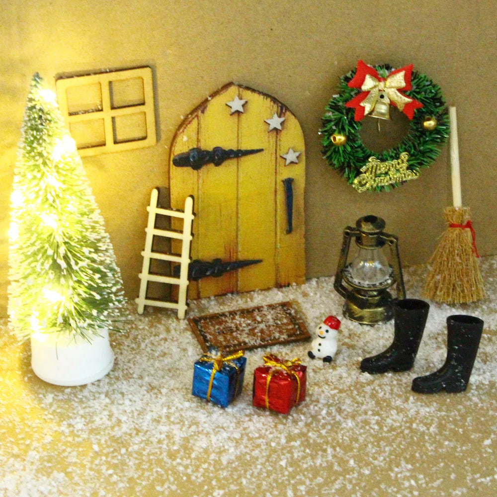 Enchanted Elf Door Holiday Decor