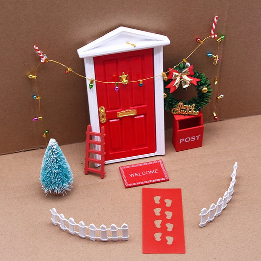 Enchanted Elf Door Holiday Decor