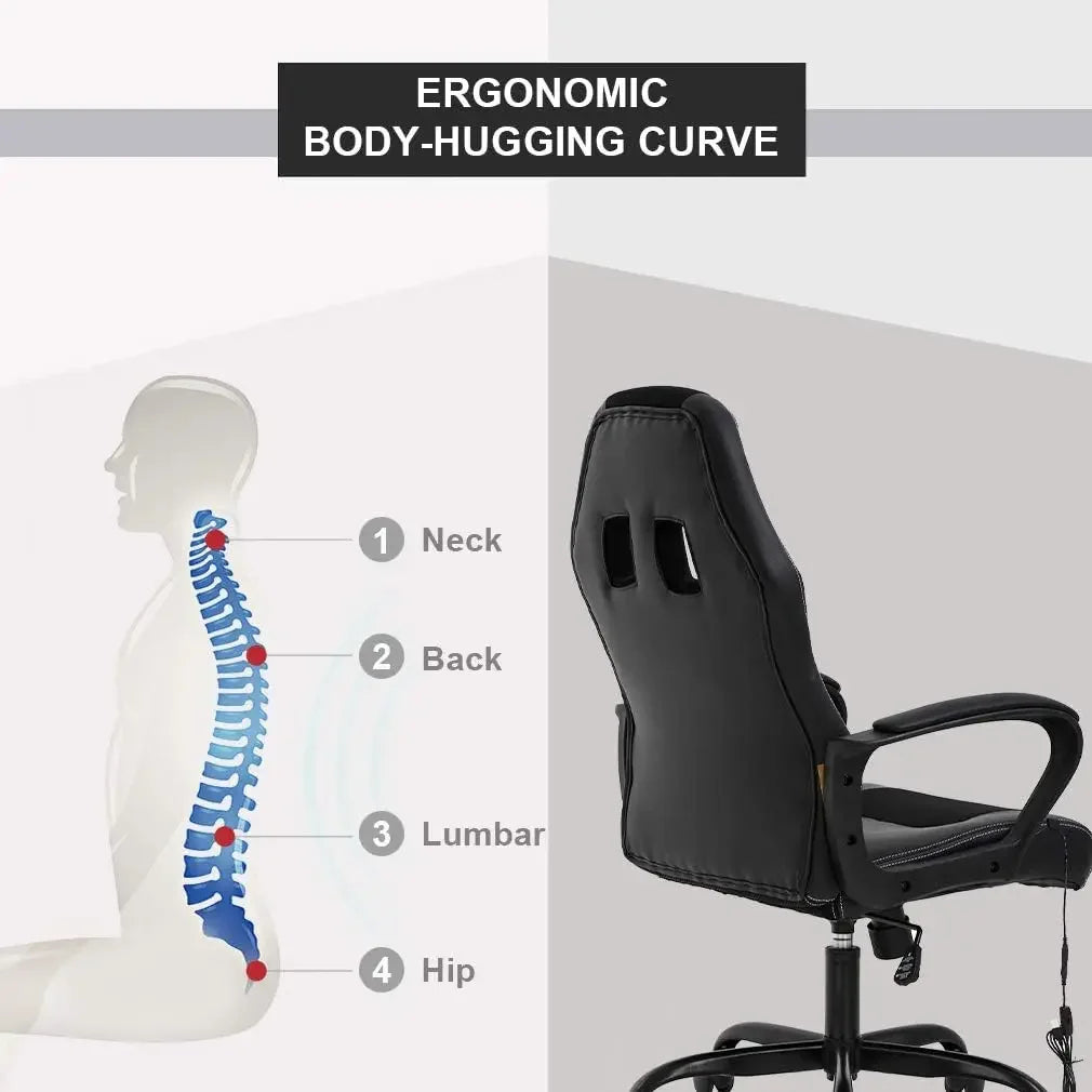 Ergonomic Massage Gaming Office Chair