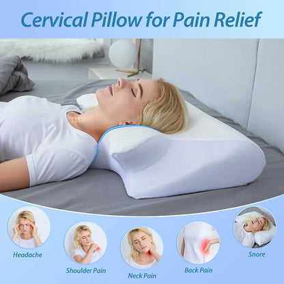 Ergonomic Memory Foam Cervical Pillow