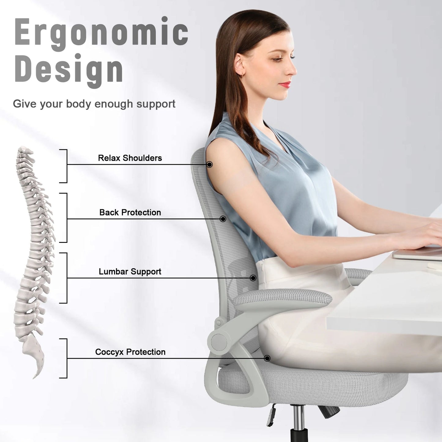 Ergonomic Mesh Office Chair Adjustable