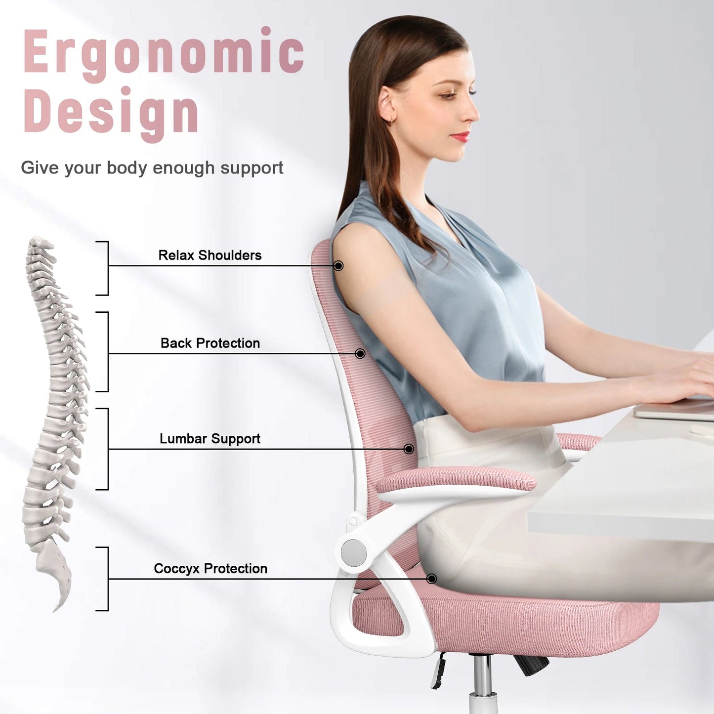 Ergonomic Mesh Office Chair with Lumbar Support