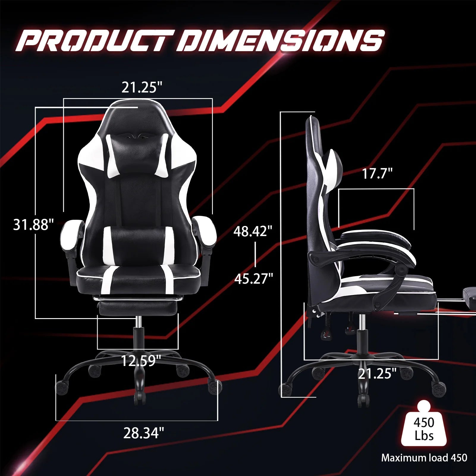 Ergonomic PU Leather Gaming Chair