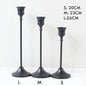 European Metal Candle Holders Set