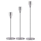 European Metal Candle Holders Set