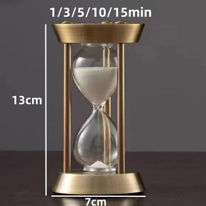 European Retro Glass Hourglass Timer