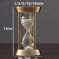 European Retro Glass Hourglass Timer