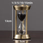 European Retro Glass Hourglass Timer