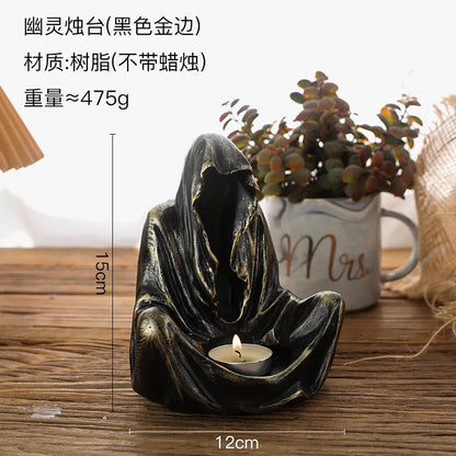 Exquisite Resin Candle Holders Set