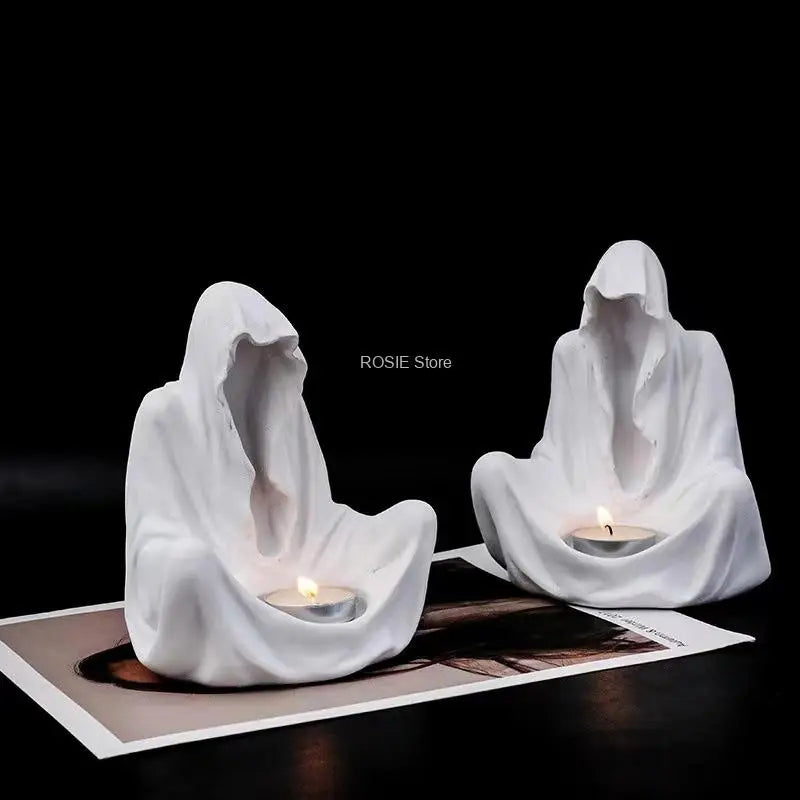 Exquisite Resin Candle Holders Set