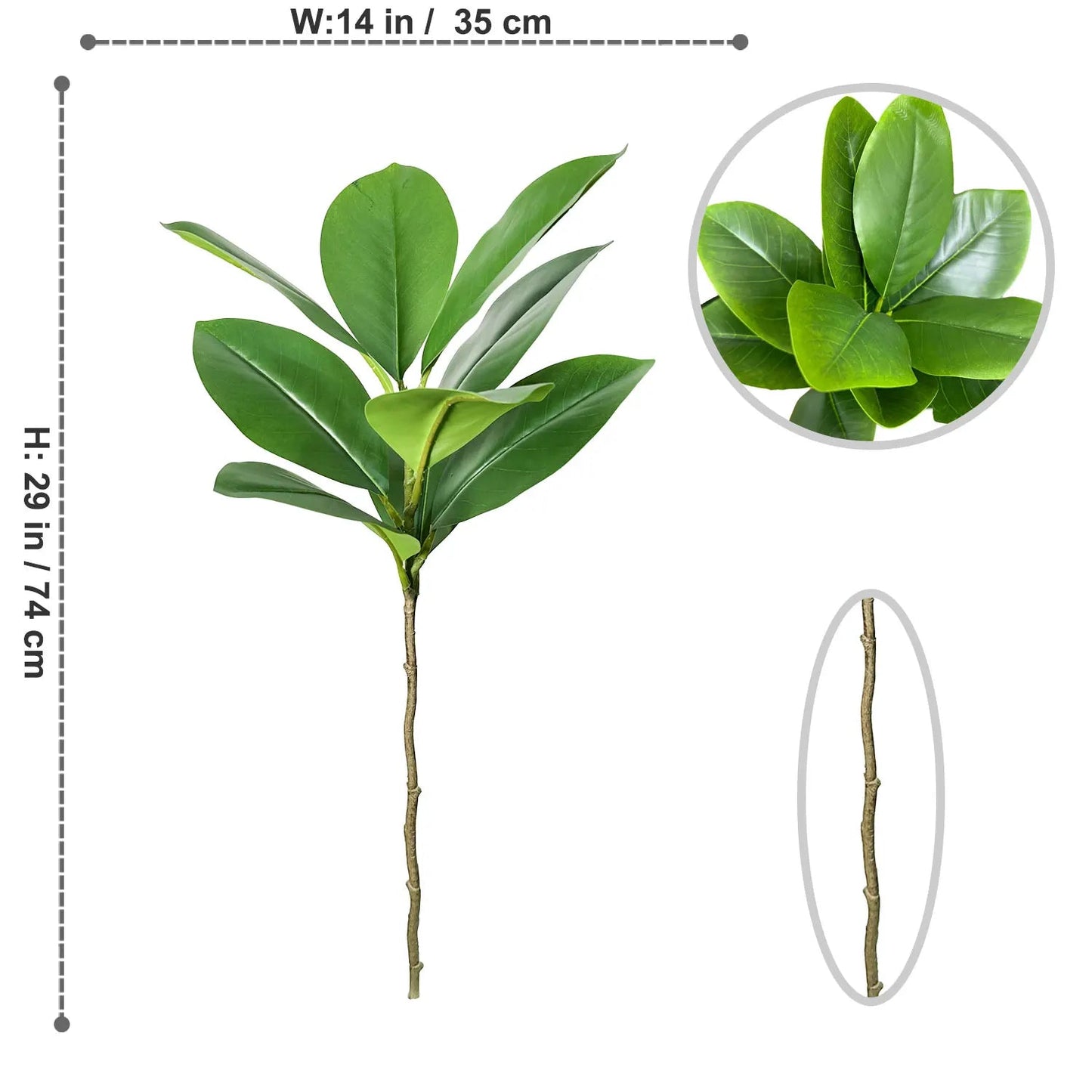 Faux Ficus Tree - 70/135cm