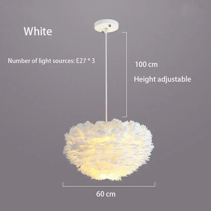 Feather Chandelier - Modern Home Lighting