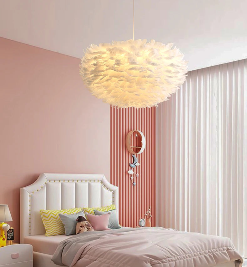 Feather Chandelier - Modern Home Lighting