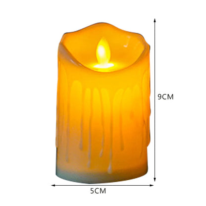 Flameless Flickering LED Pillar Candles