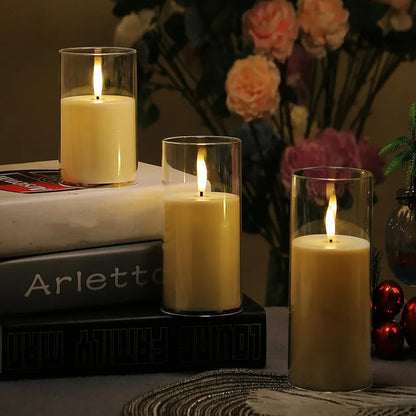 Flameless LED Acrylic Candle Set