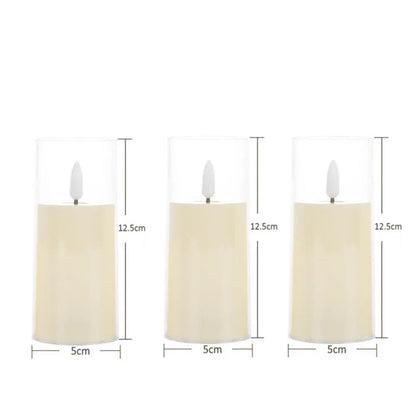 Flameless LED Acrylic Candle Set