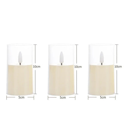 Flameless LED Acrylic Candle Set