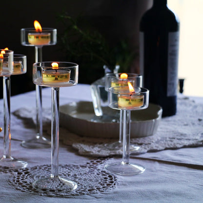 Floriddle Glass Tealight Candle Holders