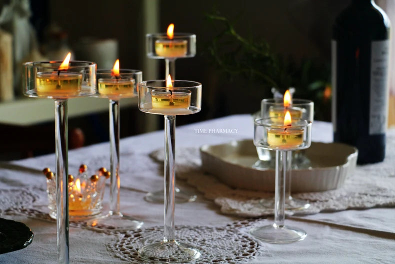 Floriddle Glass Tealight Candle Holders