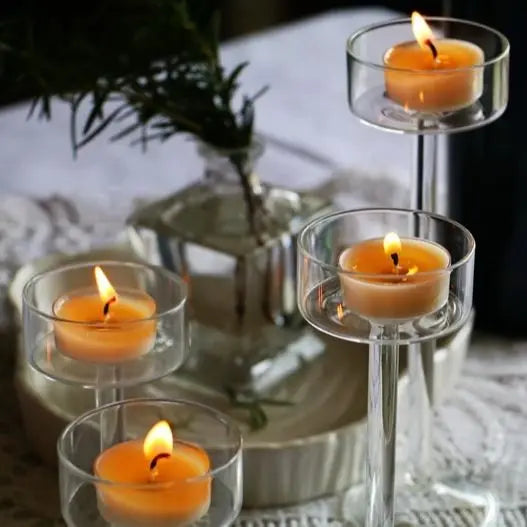 Floriddle Glass Tealight Candle Holders