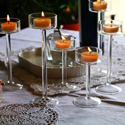 Floriddle Glass Tealight Candle Holders