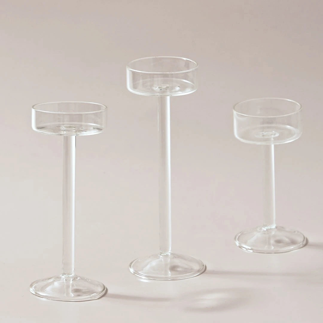 Floriddle Glass Tealight Candle Holders