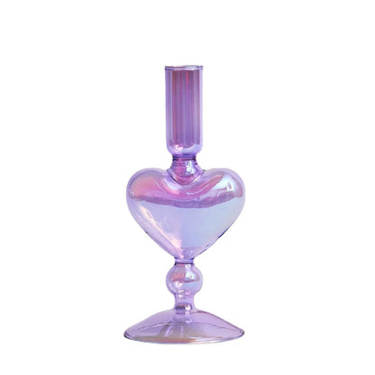 Floriddle Retro Glass Candle Holders