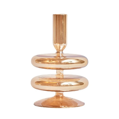 Floriddle Retro Glass Candle Holders