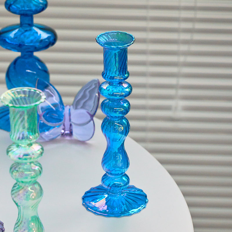 Floriddle Retro Glass Candle Holders