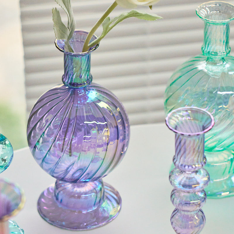 Floriddle Retro Glass Candle Holders